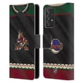 thumbnail image 1 of Head Case Designs Officially Licensed NHL Arizona Coyotes Jersey Leather Book Wallet Case Cover Compatible with Samsung Galaxy A52 / A52s / 5G (2021), 1 of 6