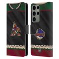 thumbnail image 1 of Head Case Designs Officially Licensed NHL Arizona Coyotes Jersey Leather Book Wallet Case Cover Compatible with Samsung Galaxy S23 Ultra 5G, 1 of 6