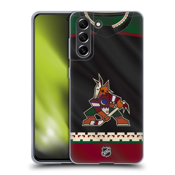 Head Case Designs Officially Licensed NHL Arizona Coyotes Jersey Soft Gel Case Compatible with Samsung Galaxy S21 FE 5G