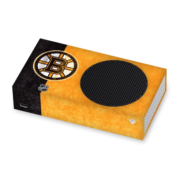 Head Case Designs Officially Licensed NHL Boston Bruins Half Distressed Vinyl Sticker Skin Decal Cover Compatible with Microsoft Xbox Series S Console