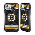 thumbnail image 1 of Head Case Designs Officially Licensed NHL Boston Bruins Jersey Hybrid Case Compatible with Apple iPhone 14, 1 of 7