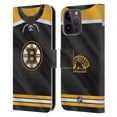 thumbnail image 1 of Head Case Designs Officially Licensed NHL Boston Bruins Jersey Leather Book Wallet Case Cover Compatible with Apple iPhone 15 Pro Max, 1 of 6