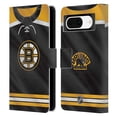 thumbnail image 1 of Head Case Designs Officially Licensed NHL Boston Bruins Jersey Leather Book Wallet Case Cover Compatible with Google Pixel 8, 1 of 6