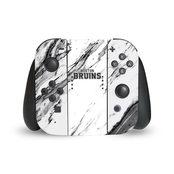 Head Case Designs Officially Licensed NHL Boston Bruins Marble Vinyl Sticker Skin Decal Cover Compatible with Nintendo Switch Joy Controller