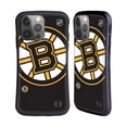 thumbnail image 1 of Head Case Designs Officially Licensed NHL Boston Bruins Oversized Hybrid Case Compatible with Apple iPhone 14 Pro, 1 of 7
