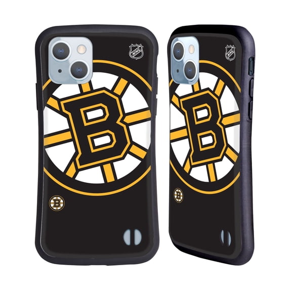 Head Case Designs Officially Licensed NHL Boston Bruins Oversized Hybrid Case Compatible with Apple iPhone 14