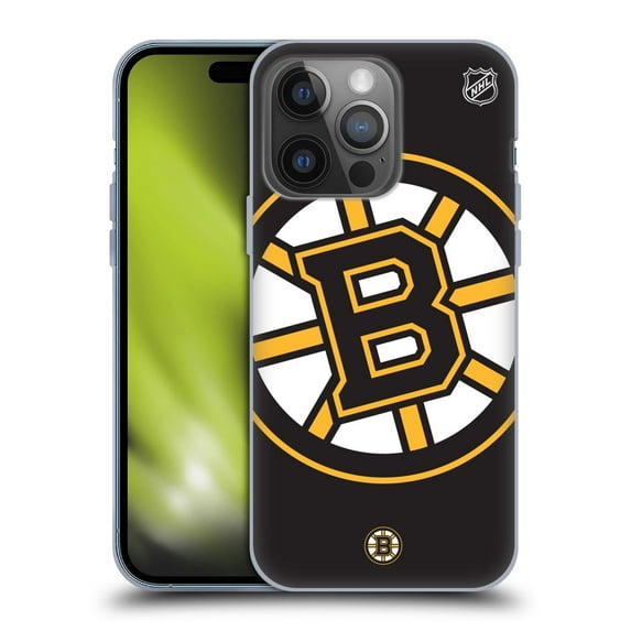 Head Case Designs Officially Licensed NHL Boston Bruins Oversized Soft Gel Case Compatible with Apple iPhone 14 Pro