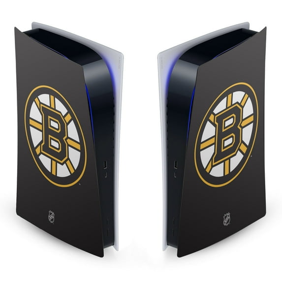 Head Case Designs Officially Licensed NHL Boston Bruins Plain Vinyl Sticker Skin Decal Cover Compatible with Sony PS5 Digital Edition Console