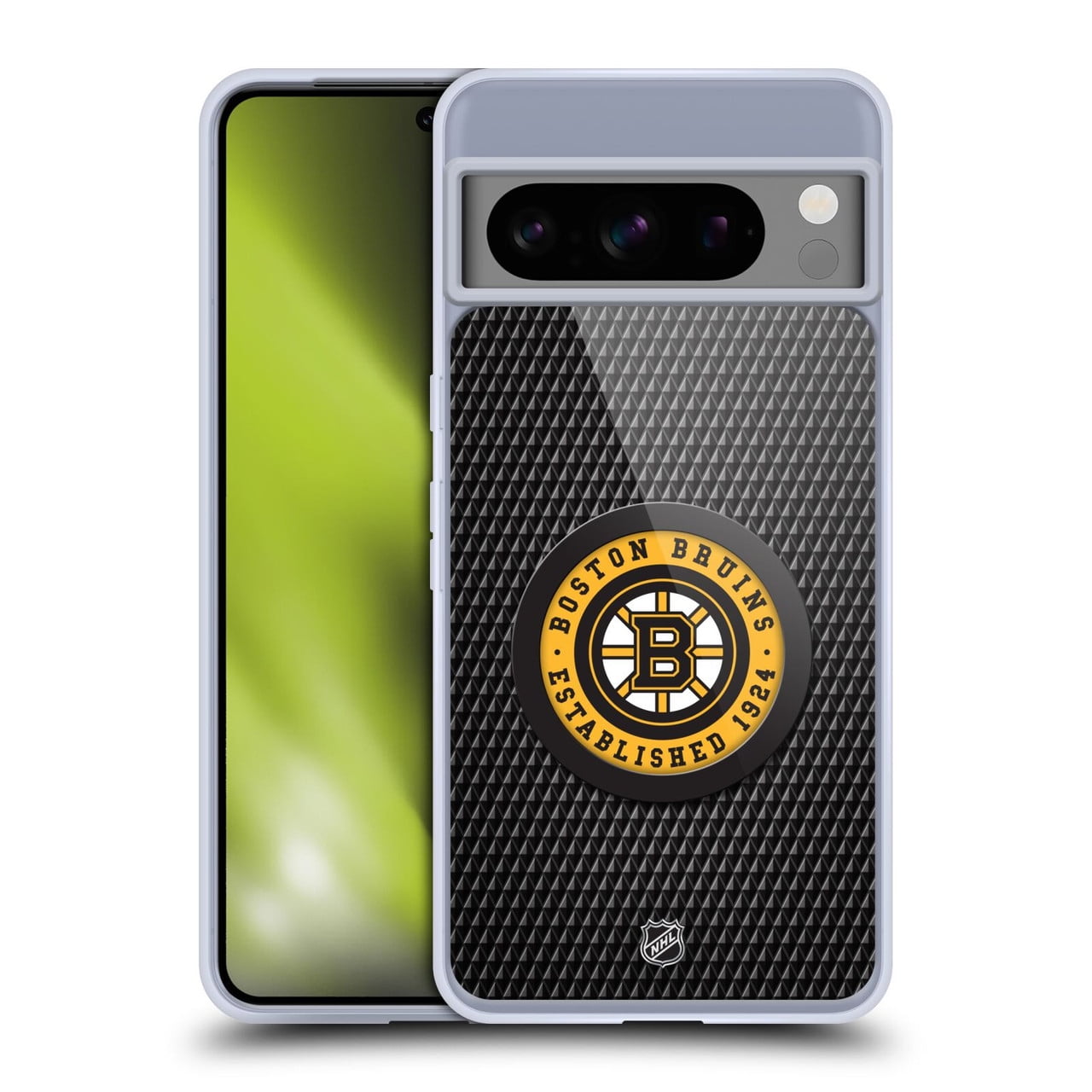 Head Case Designs NHL Boston Bruins Puck Texture Soft Gel Case for Google Pixel 8 Pro