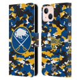 thumbnail image 1 of Head Case Designs Officially Licensed NHL Buffalo Sabres Camouflage Leather Book Wallet Case Cover Compatible with Apple iPhone 13, 1 of 6