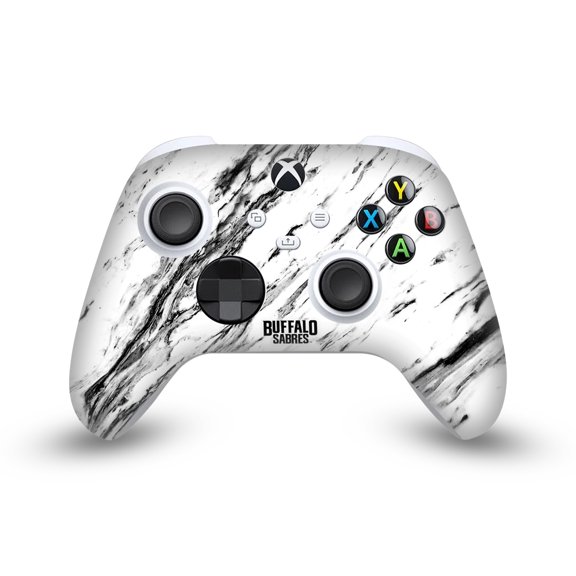 Head Case Designs Officially Licensed NHL Buffalo Sabres Marble Vinyl Sticker Skin Decal Cover Compatible with Microsoft Xbox Series X / Series S Controller