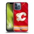 thumbnail image 1 of Head Case Designs Officially Licensed NHL Calgary Flames Jersey Soft Gel Case Compatible with Apple iPhone 13 Pro Max, 1 of 7
