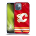 thumbnail image 1 of Head Case Designs Officially Licensed NHL Calgary Flames Jersey Soft Gel Case Compatible with Apple iPhone 13, 1 of 7
