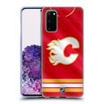 thumbnail image 1 of Head Case Designs Officially Licensed NHL Calgary Flames Jersey Soft Gel Case Compatible with Samsung Galaxy S20 / S20 5G, 1 of 7