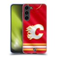 thumbnail image 1 of Head Case Designs Officially Licensed NHL Calgary Flames Jersey Soft Gel Case Compatible with Samsung Galaxy S23+ 5G, 1 of 7