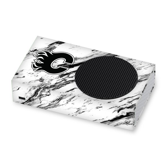 Head Case Designs Officially Licensed NHL Calgary Flames Marble Vinyl Sticker Skin Decal Cover Compatible with Microsoft Xbox Series S Console