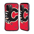 thumbnail image 1 of Head Case Designs Officially Licensed NHL Calgary Flames Oversized Hybrid Case Compatible with Apple iPhone 15 Pro Max, 1 of 7