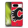 thumbnail image 1 of Head Case Designs Officially Licensed NHL Calgary Flames Oversized Soft Gel Case Compatible with Google Pixel 8, 1 of 7