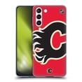 thumbnail image 1 of Head Case Designs Officially Licensed NHL Calgary Flames Oversized Soft Gel Case Compatible with Samsung Galaxy S21 5G, 1 of 7