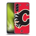 thumbnail image 1 of Head Case Designs Officially Licensed NHL Calgary Flames Oversized Soft Gel Case Compatible with Samsung Galaxy S21 FE 5G, 1 of 7