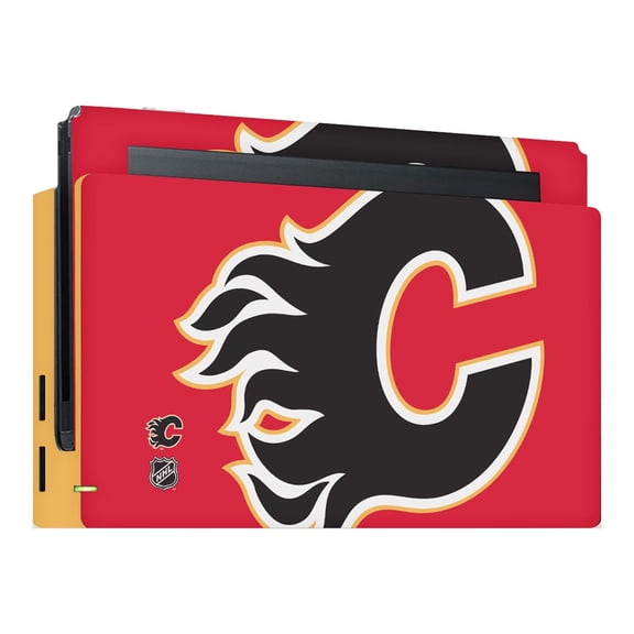 Head Case Designs Officially Licensed NHL Calgary Flames Oversized Vinyl Sticker Skin Decal Cover Compatible with Nintendo Switch Console & Dock