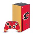 thumbnail image 1 of Head Case Designs Officially Licensed NHL Calgary Flames Plain Vinyl Sticker Skin Decal Cover Compatible with Microsoft Series X Console & Controller, 1 of 10