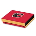 thumbnail image 1 of Head Case Designs Officially Licensed NHL Calgary Flames Plain Vinyl Sticker Skin Decal Cover Compatible with Microsoft Xbox One X Console, 1 of 8