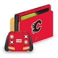 thumbnail image 1 of Head Case Designs Officially Licensed NHL Calgary Flames Plain Vinyl Sticker Skin Decal Cover Compatible with Nintendo Switch OLED, 1 of 9
