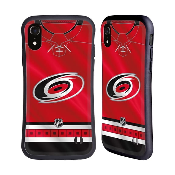 Head Case Designs Officially Licensed NHL Carolina Hurricanes Jersey Hybrid Case Compatible with Apple iPhone XR