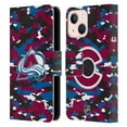 thumbnail image 1 of Head Case Designs Officially Licensed NHL Colorado Avalanche Camouflage Leather Book Wallet Case Cover Compatible with Apple iPhone 13 Mini, 1 of 6