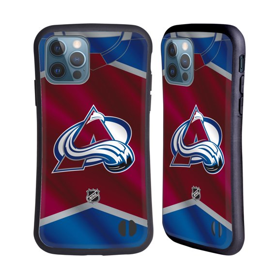 Head Case Designs Officially Licensed NHL Colorado Avalanche Jersey Hybrid Case Compatible with Apple iPhone 12 / iPhone 12 Pro