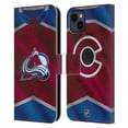 thumbnail image 1 of Head Case Designs Officially Licensed NHL Colorado Avalanche Jersey Leather Book Wallet Case Cover Compatible with Apple iPhone 15 Plus, 1 of 6