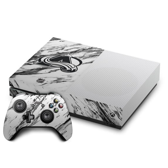 Head Case Designs Officially Licensed NHL Colorado Avalanche Marble Vinyl Sticker Skin Decal Cover Compatible with Microsoft One S Console & Controller