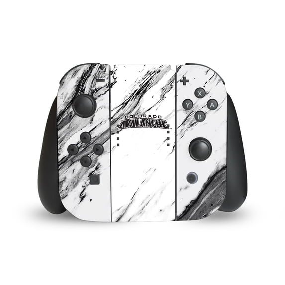 Head Case Designs Officially Licensed NHL Colorado Avalanche Marble Vinyl Sticker Skin Decal Cover Compatible with Nintendo Switch Joy Controller
