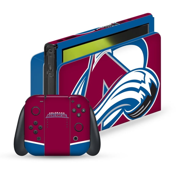 Head Case Designs Officially Licensed NHL Colorado Avalanche Oversized Vinyl Sticker Skin Decal Cover Compatible with Nintendo Switch OLED