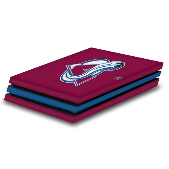 Head Case Designs Officially Licensed NHL Colorado Avalanche Plain Vinyl Sticker Skin Decal Cover Compatible with Sony PS4 Pro Console