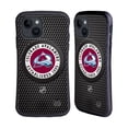 thumbnail image 1 of Head Case Designs Officially Licensed NHL Colorado Avalanche Puck Texture Hybrid Case Compatible with Apple iPhone 15, 1 of 7