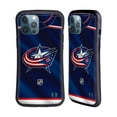 thumbnail image 1 of Head Case Designs Officially Licensed NHL Columbus Blue Jackets Jersey Hybrid Case Compatible with Apple iPhone 12 Pro Max, 1 of 7