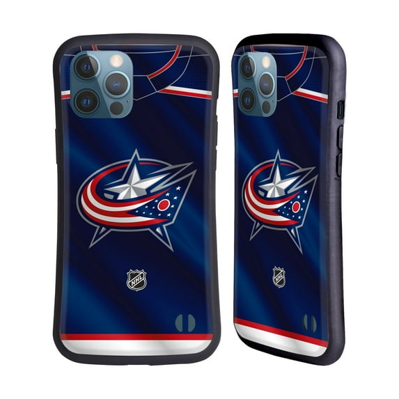 Head Case Designs Officially Licensed NHL Columbus Blue Jackets Jersey Hybrid Case Compatible with Apple iPhone 12 Pro Max