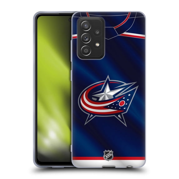 Head Case Designs Officially Licensed NHL Columbus Blue Jackets Jersey Soft Gel Case Compatible with Samsung Galaxy A52 / A52s / 5G (2021)