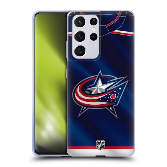 Head Case Designs Officially Licensed NHL Columbus Blue Jackets Jersey Soft Gel Case Compatible with Samsung Galaxy S21 Ultra 5G