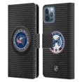 thumbnail image 1 of Head Case Designs Officially Licensed NHL Columbus Blue Jackets Puck Texture Leather Book Wallet Case Cover Compatible with Apple iPhone 12 / iPhone 12 Pro, 1 of 6