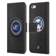 thumbnail image 1 of Head Case Designs Officially Licensed NHL Columbus Blue Jackets Puck Texture Leather Book Wallet Case Cover Compatible with Apple iPhone 6 Plus / iPhone 6s Plus, 1 of 6