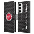 thumbnail image 1 of Head Case Designs Officially Licensed NHL Detroit Red Wings Puck Texture Leather Book Wallet Case Cover Compatible with Samsung Galaxy S23 5G, 1 of 6