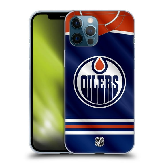 Head Case Designs Officially Licensed NHL Edmonton Oilers Jersey Soft Gel Case Compatible with Apple iPhone 12 Pro Max