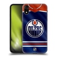 thumbnail image 1 of Head Case Designs Officially Licensed NHL Edmonton Oilers Jersey Soft Gel Case Compatible with Apple iPhone XR, 1 of 7