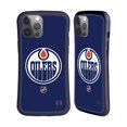 thumbnail image 1 of Head Case Designs Officially Licensed NHL Edmonton Oilers Plain Hybrid Case Compatible with Apple iPhone 14 Pro Max, 1 of 7
