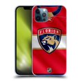 thumbnail image 1 of Head Case Designs Officially Licensed NHL Florida Panthers Jersey Soft Gel Case Compatible with Apple iPhone 12 / iPhone 12 Pro, 1 of 7