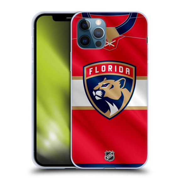 Head Case Designs Officially Licensed NHL Florida Panthers Jersey Soft Gel Case Compatible with Apple iPhone 12 / iPhone 12 Pro