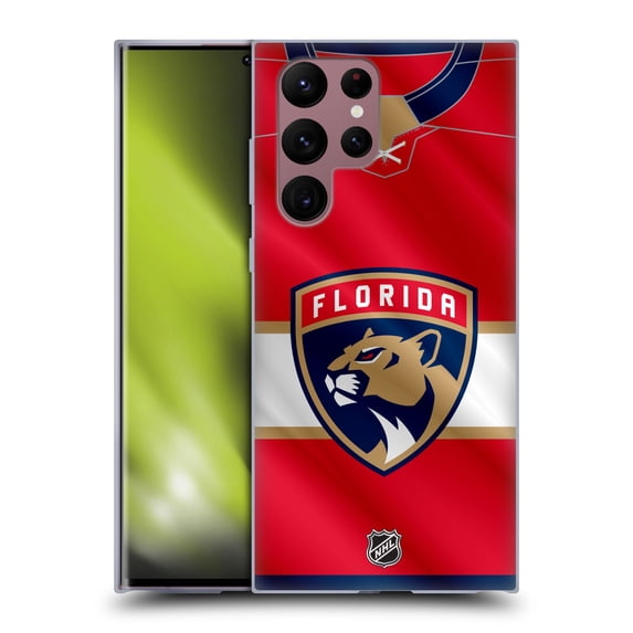 Head Case Designs Officially Licensed NHL Florida Panthers Jersey Soft Gel Case Compatible with Samsung Galaxy S22 Ultra 5G